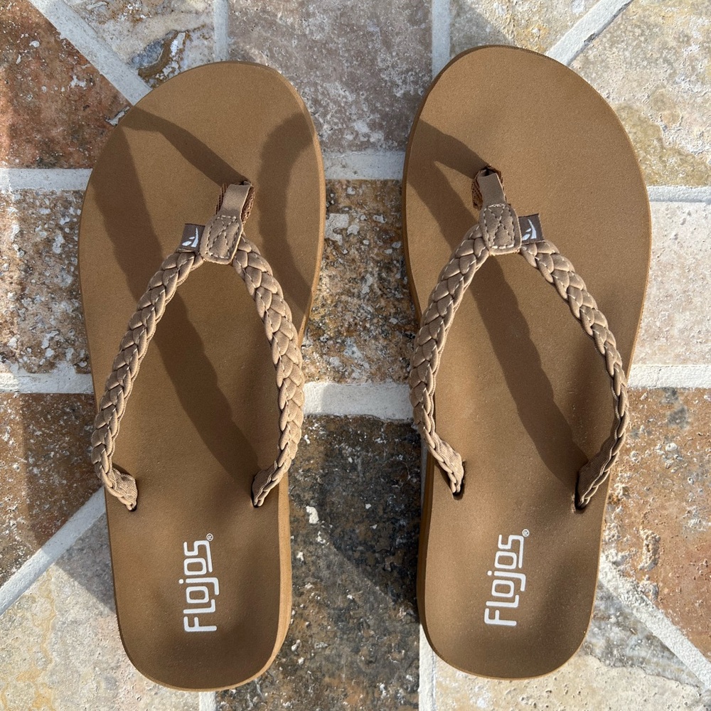 Flojos Brown Braided Sandals